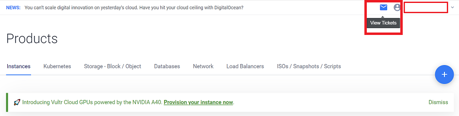 2. View Tickets 접속