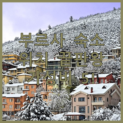 튀르키예 부르사 호텔 추천 위치 좋고..