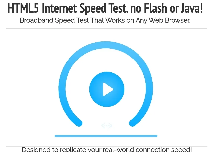 openspeedtest.com 시작화면