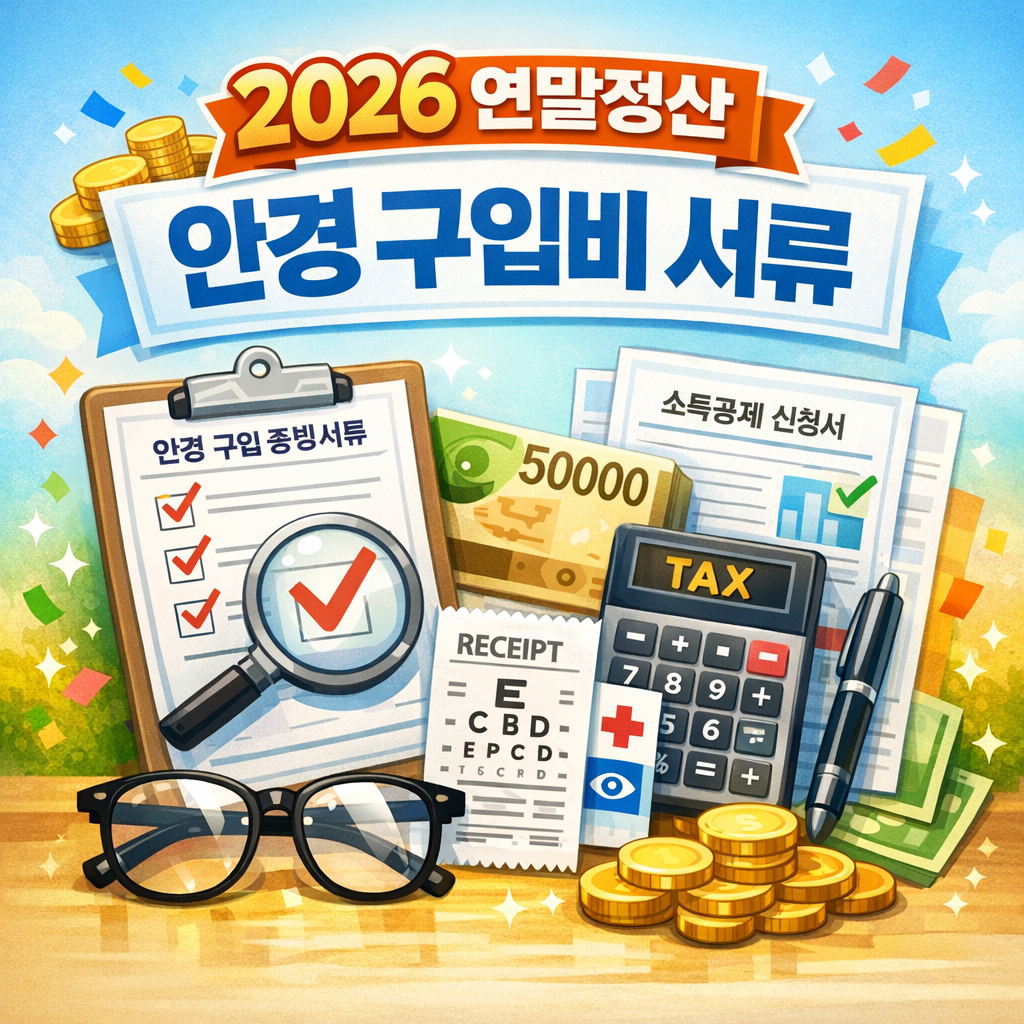 2026 연말정산 안경 구입비 서류