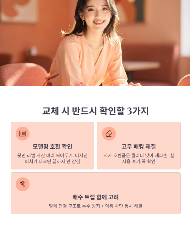 교체 시 꼭 확인해야 할 부품 기준