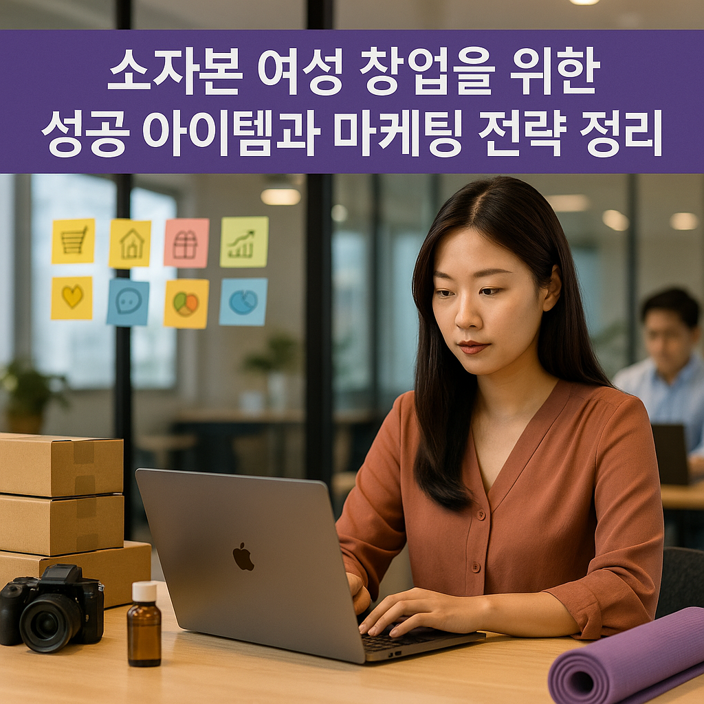 소자본 여성 창업을 위한 성공 아이템과 마케팅 전략 정리