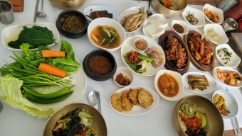 숯불보리굴비정식