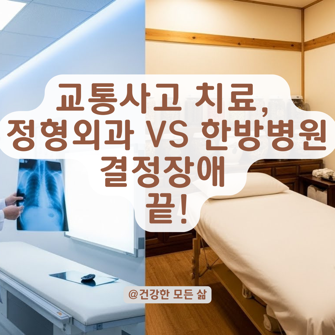 교통사고 후유증, 정형외과 vs 한방병원 어디로 갈까? 똑똑한 선택 가이드