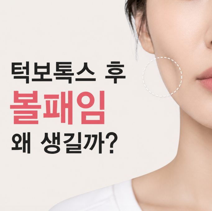 턱보톡스 후 볼패임 왜 생길까?