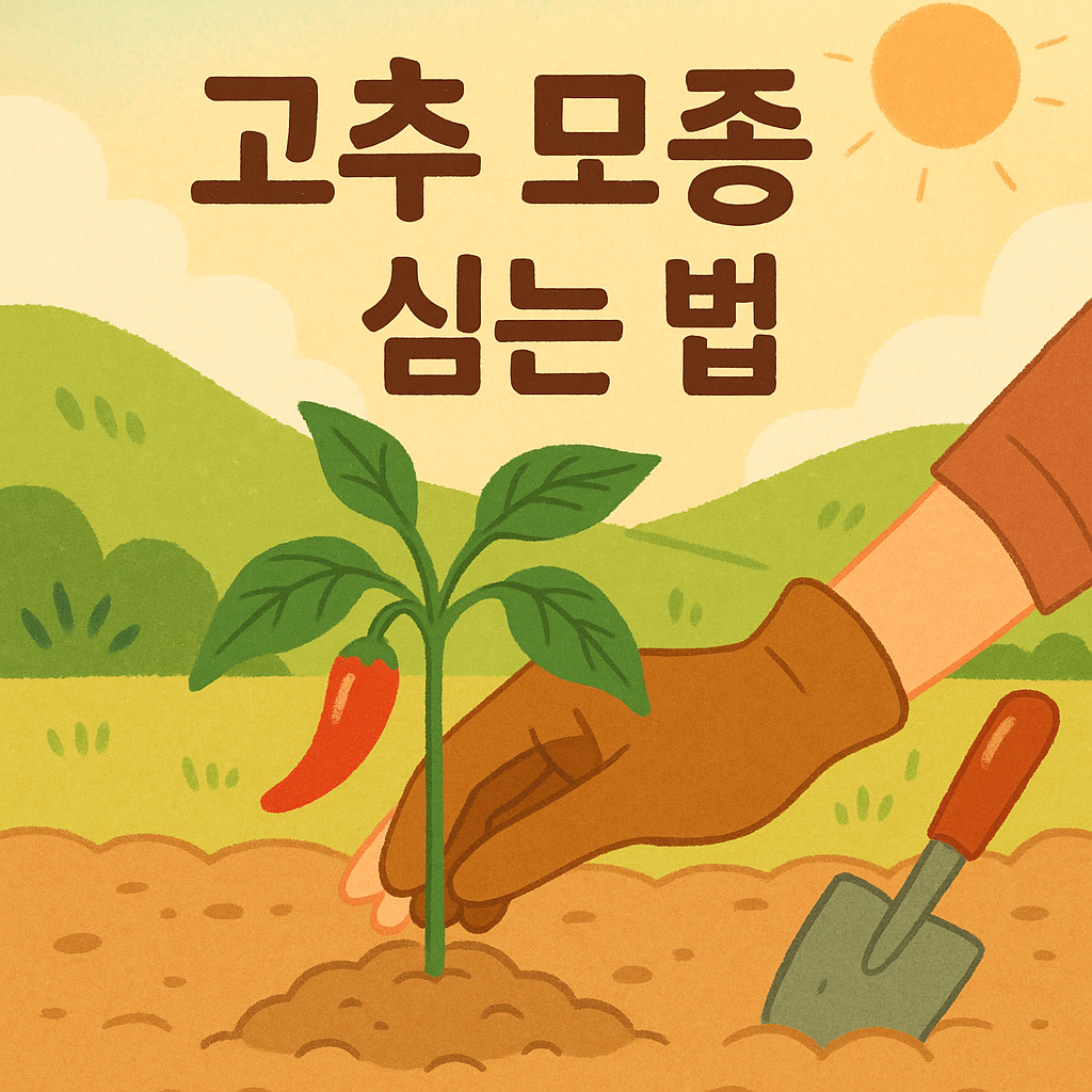 고추 모종 심는 시기와 방법