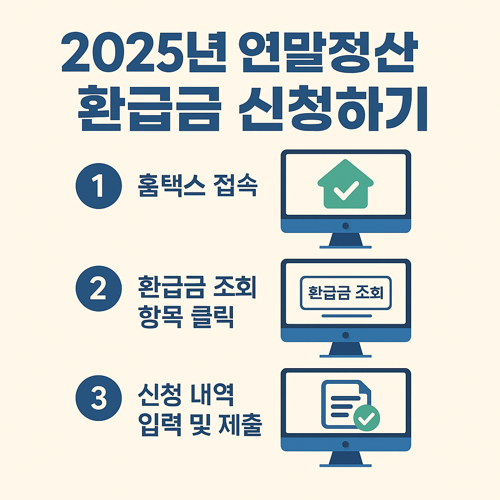 홈택스 환급금 신청 절차