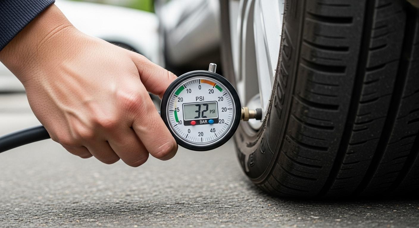 자동차 타이어 적정 공기압 bar