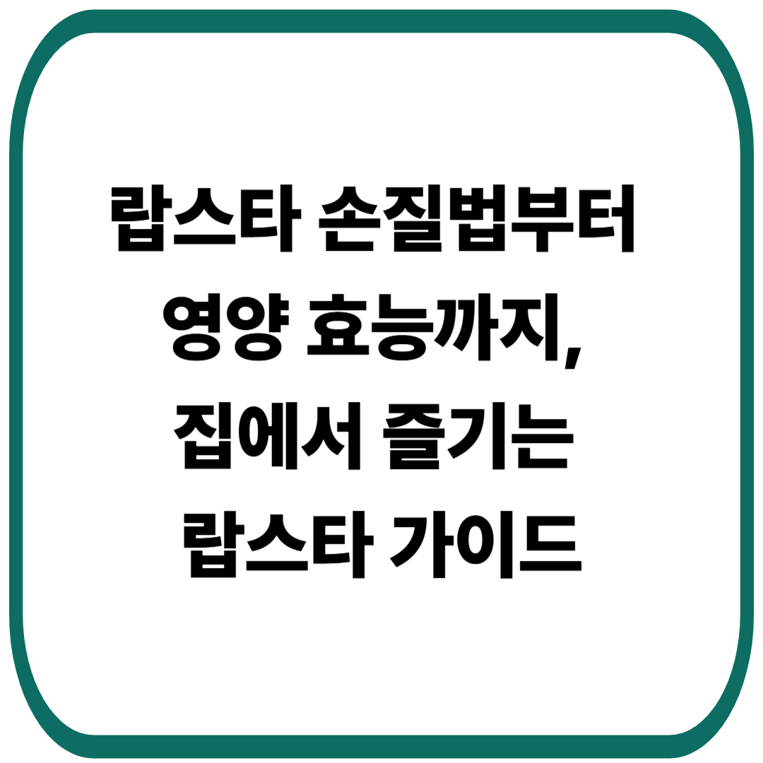 랍스타 손질법부터 영양 효능까지, 집에서 즐기는 랍스타 가이드
