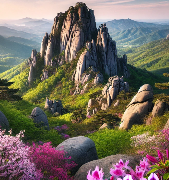 비슬산의 자연경관 사진