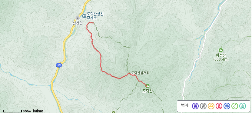 월악산 채운봉 도락산 등산코스