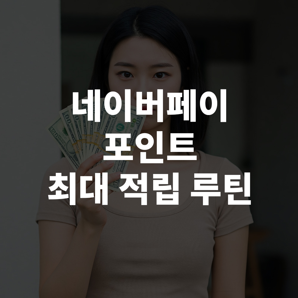 네이버페이 포인트 최대 적립 루틴