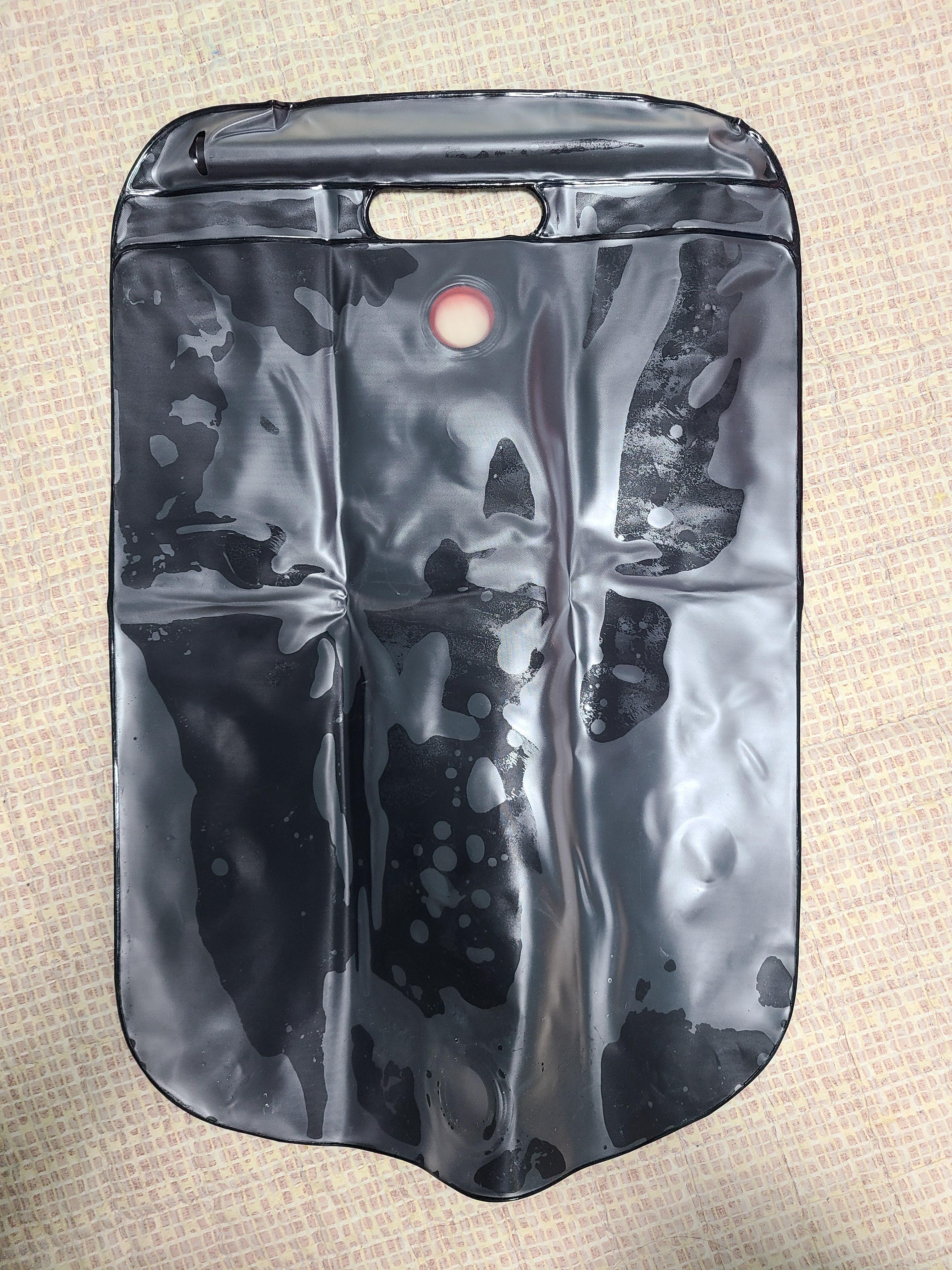 캠핑 샤워백 뒷면 투명색