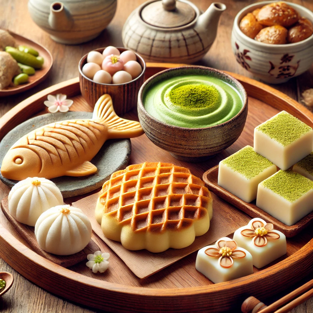 일본 간식 사진