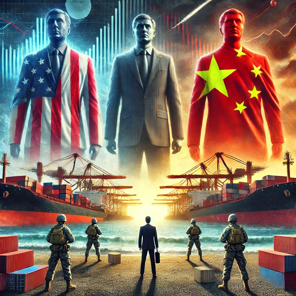 미중 무역전쟁을 표현