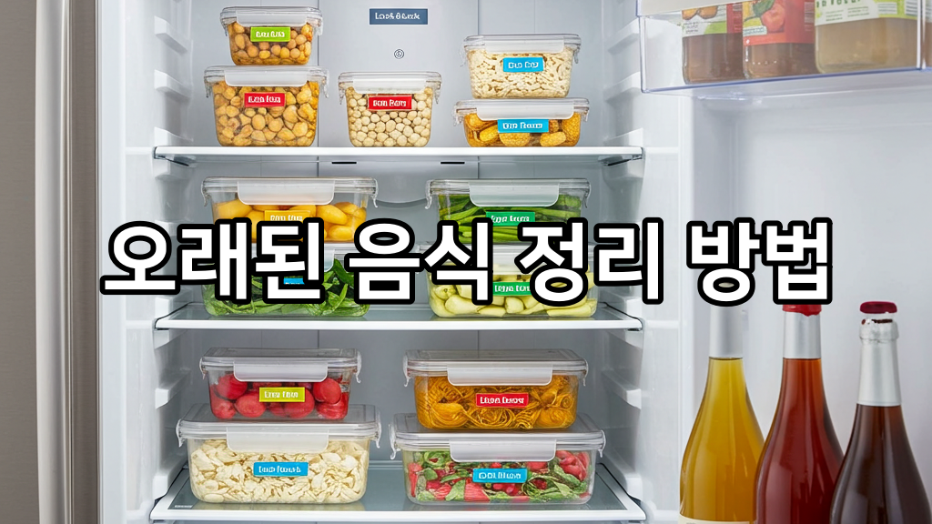 냉장고 정리는 라벨 스티커부터 + 오래된 음식 정리 방법