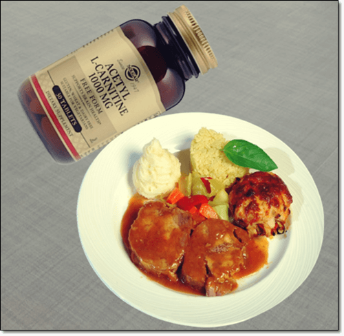 아세틸 l카르니틴 보충제와 양고기 요리