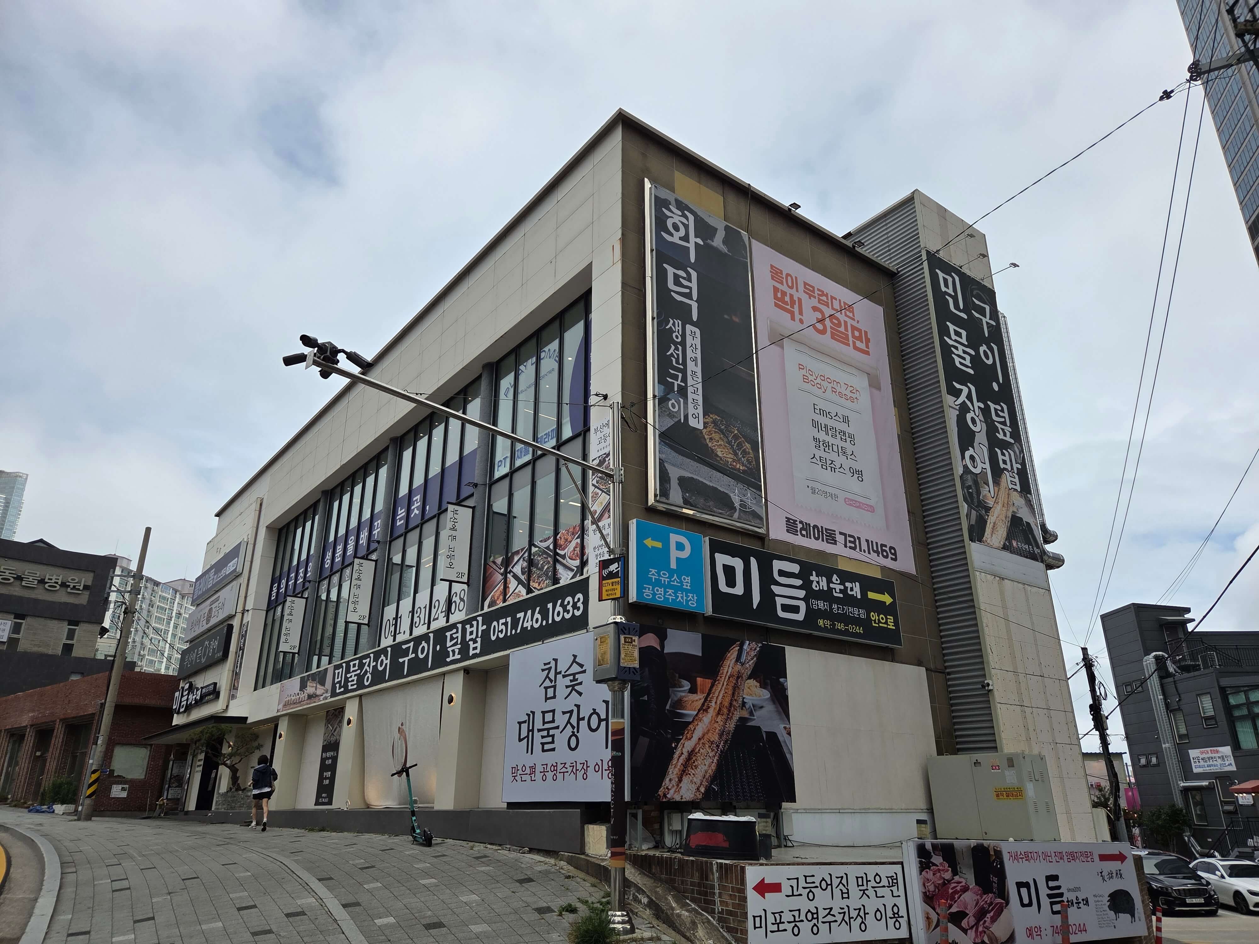 부산에 뜬 고등어 외관