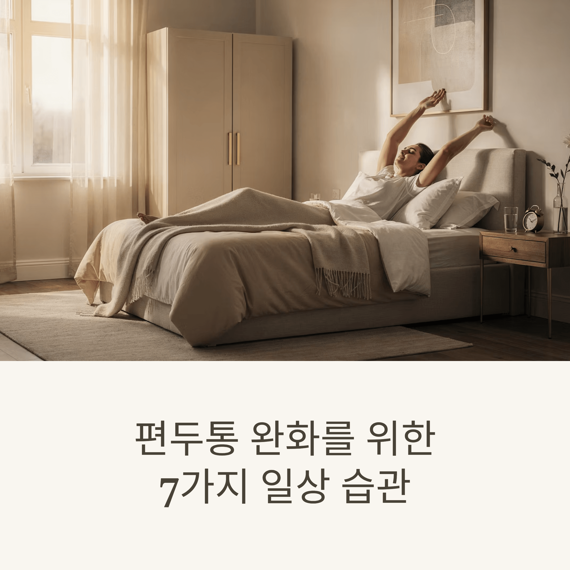 편두통 완화를 위한 7가지 일상 습관