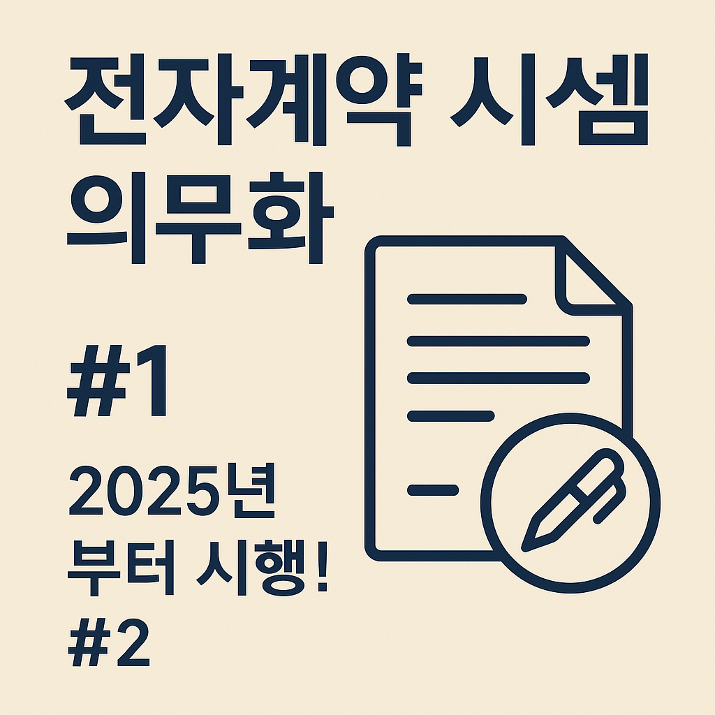 2025년 전자계약 시스템 의무화, 미도입 시 과태료 500만 원!