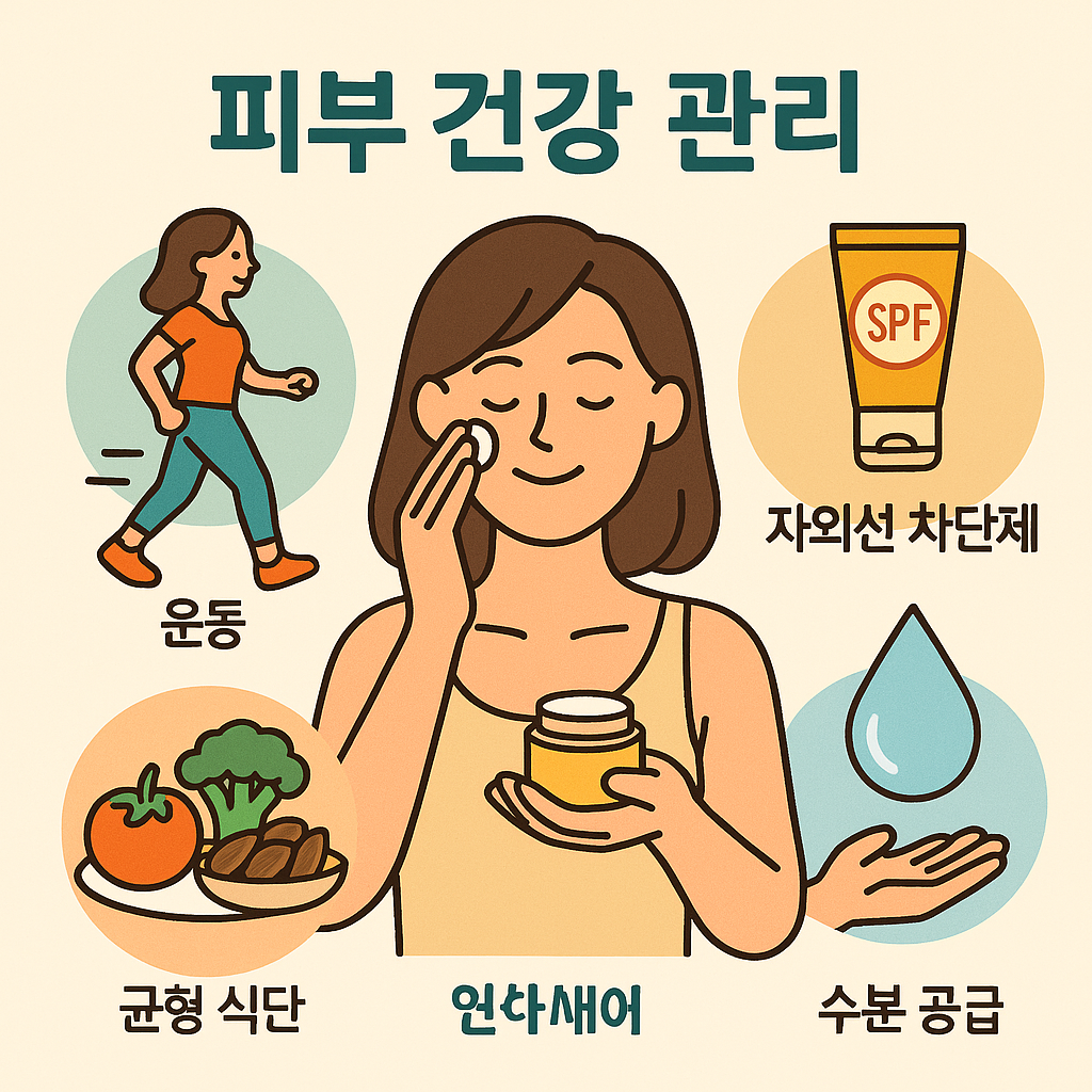 피부 건강 자외선 수분 관리