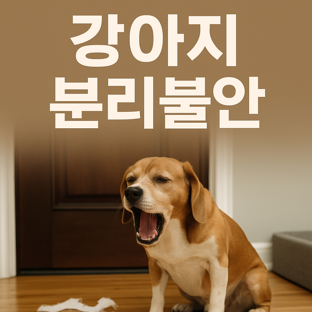 강아지 분리불안, 단순 외로움이 아닙니다: 증상과 훈련법 완벽 가이드