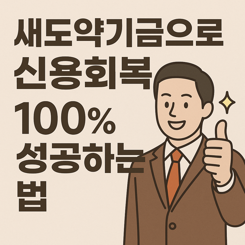 새도약기금으로 신용회복 신청하기