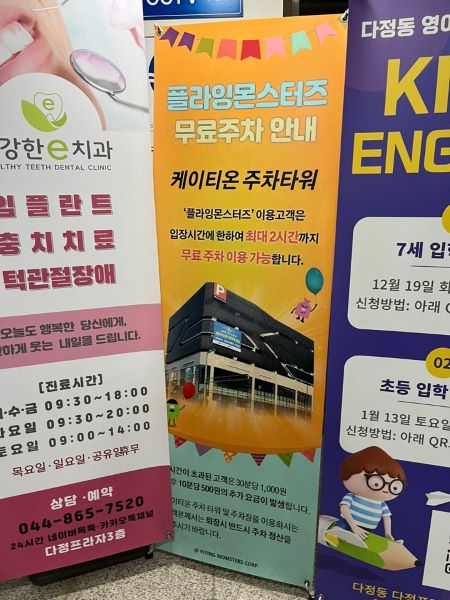 세종 플라잉 몬스터즈 주차장