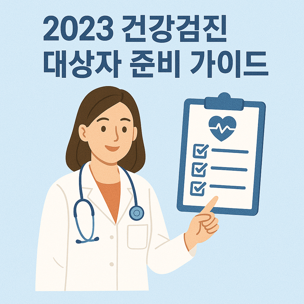 건강검진 준비의 첫걸음은?