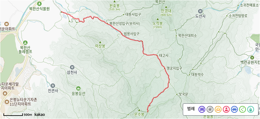 북한산 대남문 등산코스