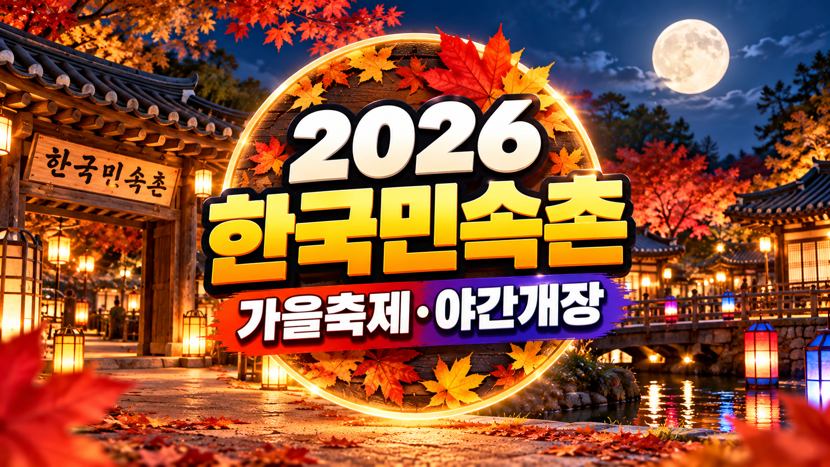 2026 한국민속촌 가을축제 야간개장
