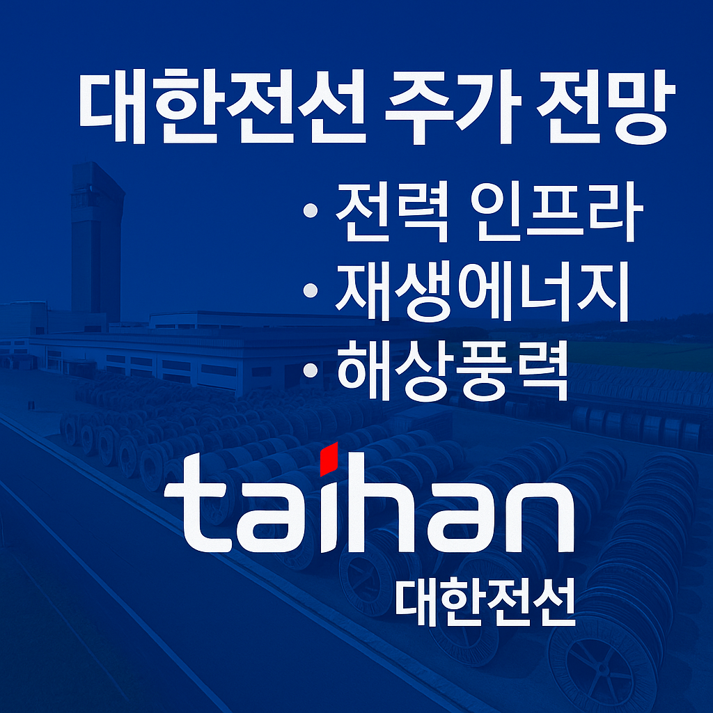 대한전선 주가 전망 및 배당금 분석, 전력 인프라, 재생에너지, 해상풍력