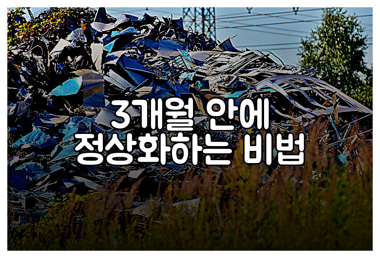 3개월 안에 정상화하는 비법