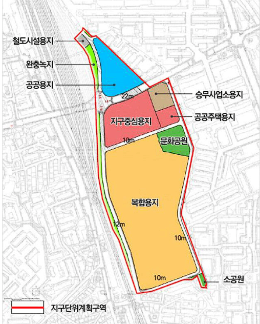 광운대역 개발지도