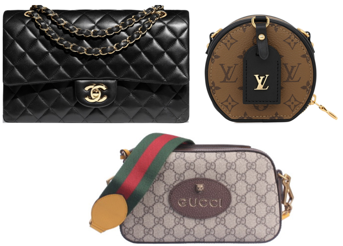 여성용 데일리 명품 백, 사넬 가방, 구찌 가방, 루이비통 가방