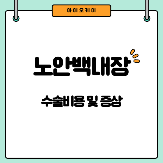 노안백내장증상