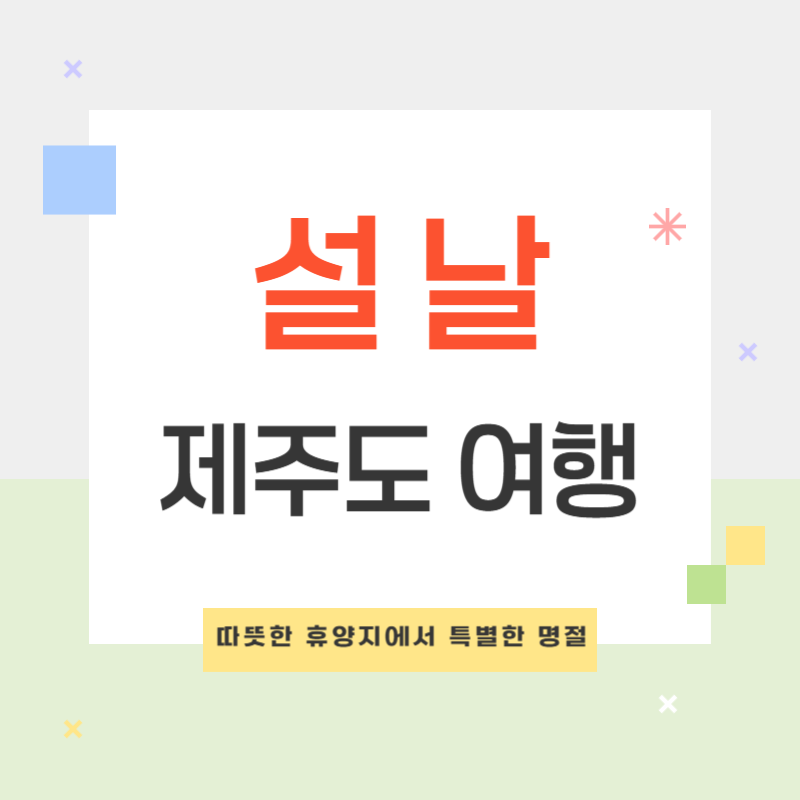 설날 제주도 여행 ❘ 따뜻한 휴양지에서 보내는 특별한 명절