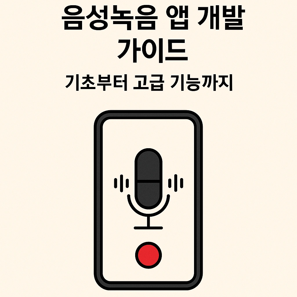음성녹음 앱 개발 가이드, 기초부터 고급 기능까지