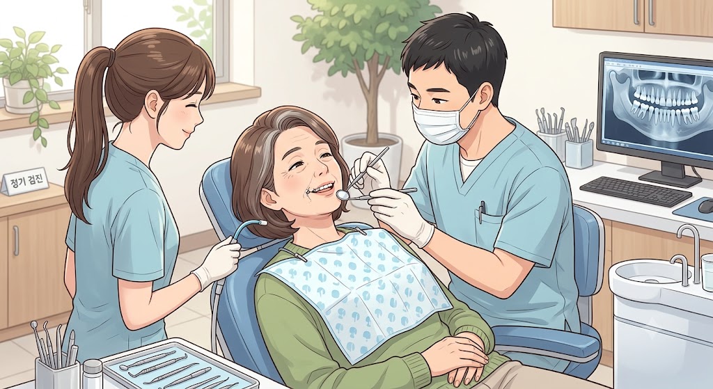 치과 치료를 받고 있는 환자의 모습