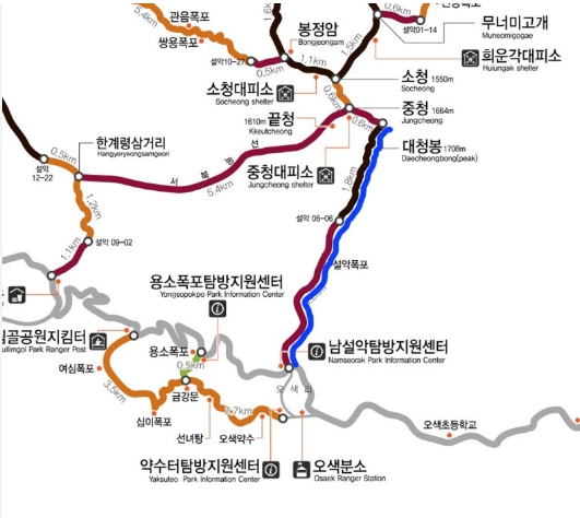 설악산-대청봉-코스