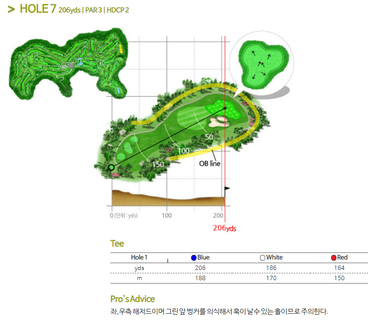 안성베네스트 골프클럽 동코스 7