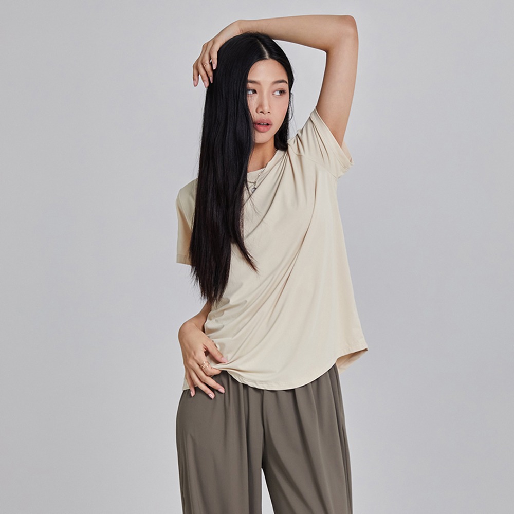 스컬피그 골프복 소프에센셜 티셔츠 샌디옐로우 피트니스복 골프웨어티셔츠