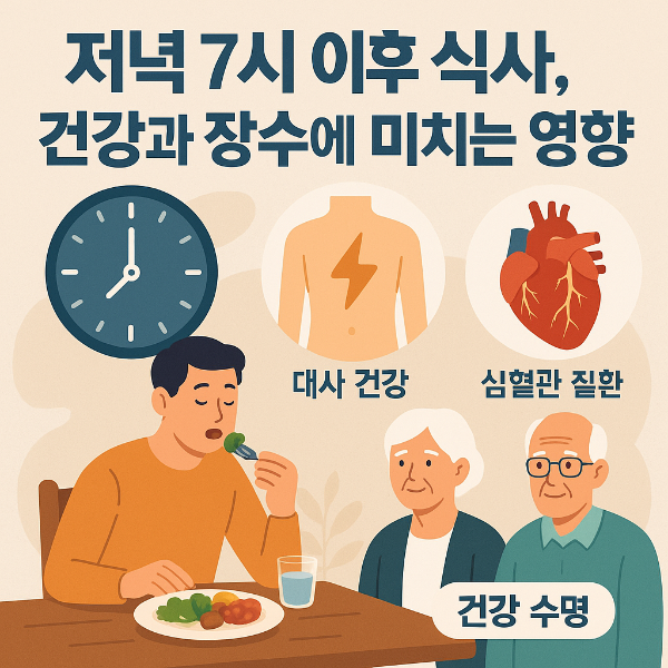 저녁 7시 이후 식사, 건강과 장수에 미치는 영향