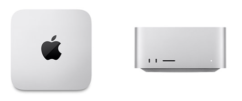 Mac-Studio의 옆면과-윗면