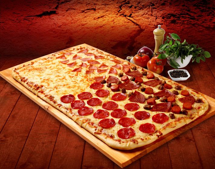 아시아 퓨전 피자 사진