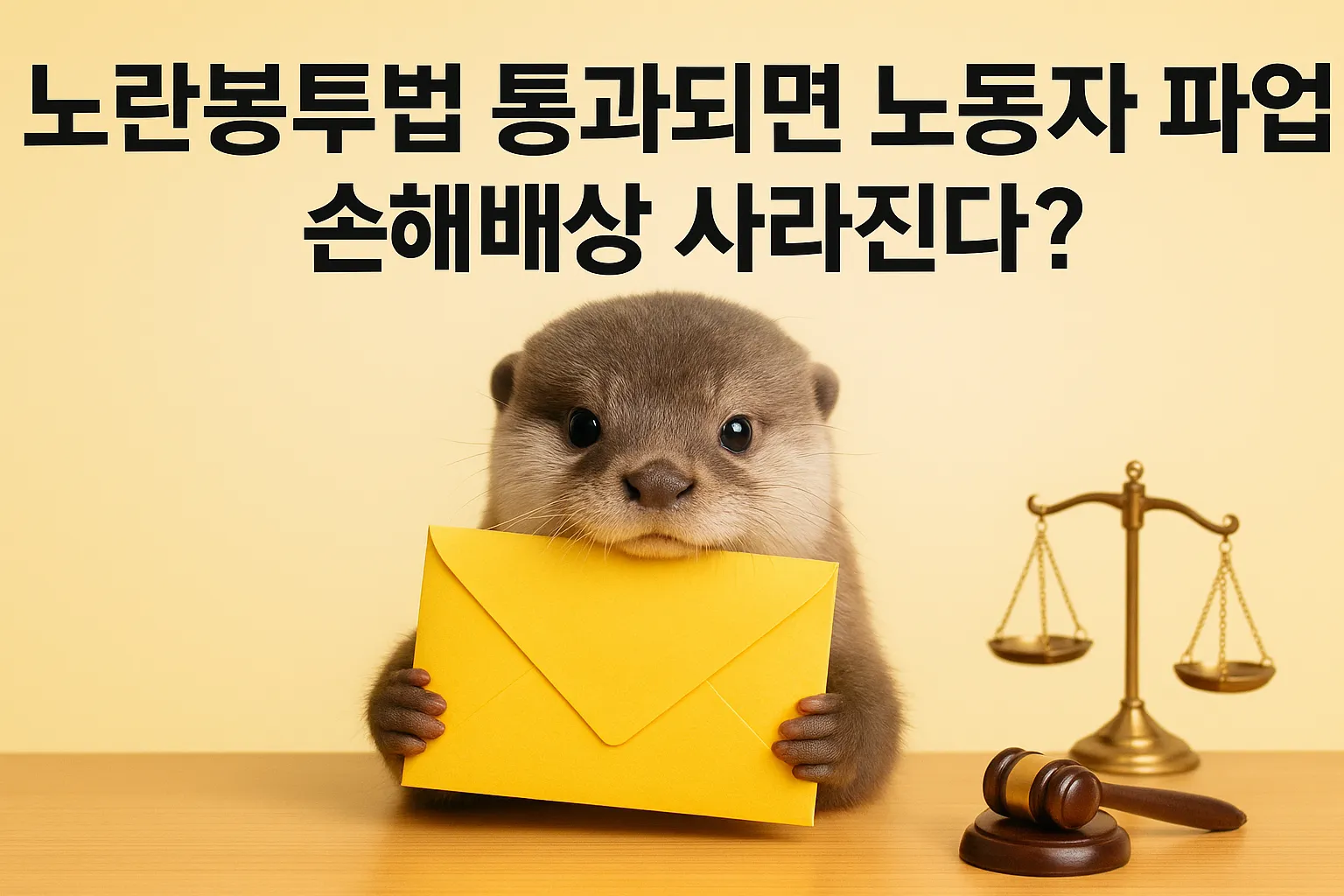 노란봉투법 통과되면 노동자 파업 손해배상 사라진다?