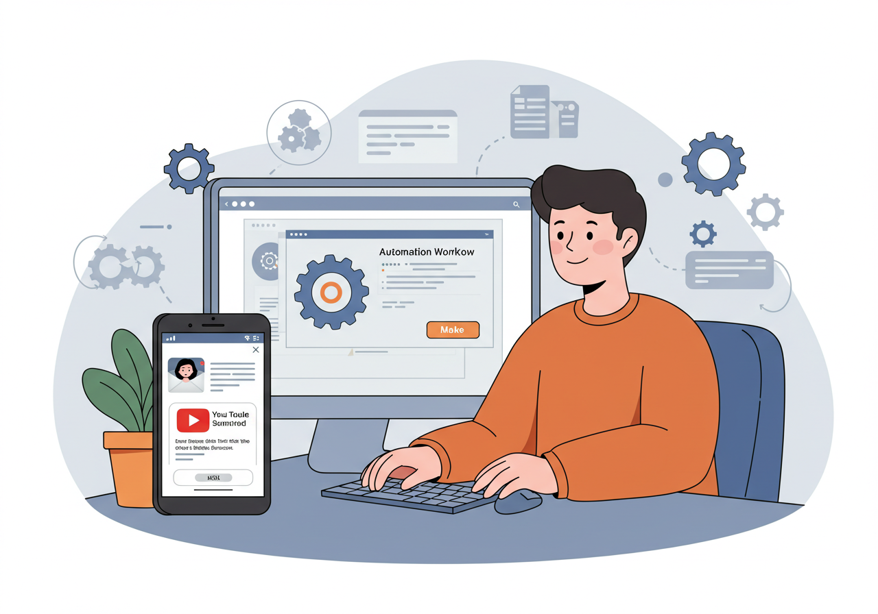 유튜브 요약, Make 자동화로 5분 만에 끝내는 방법