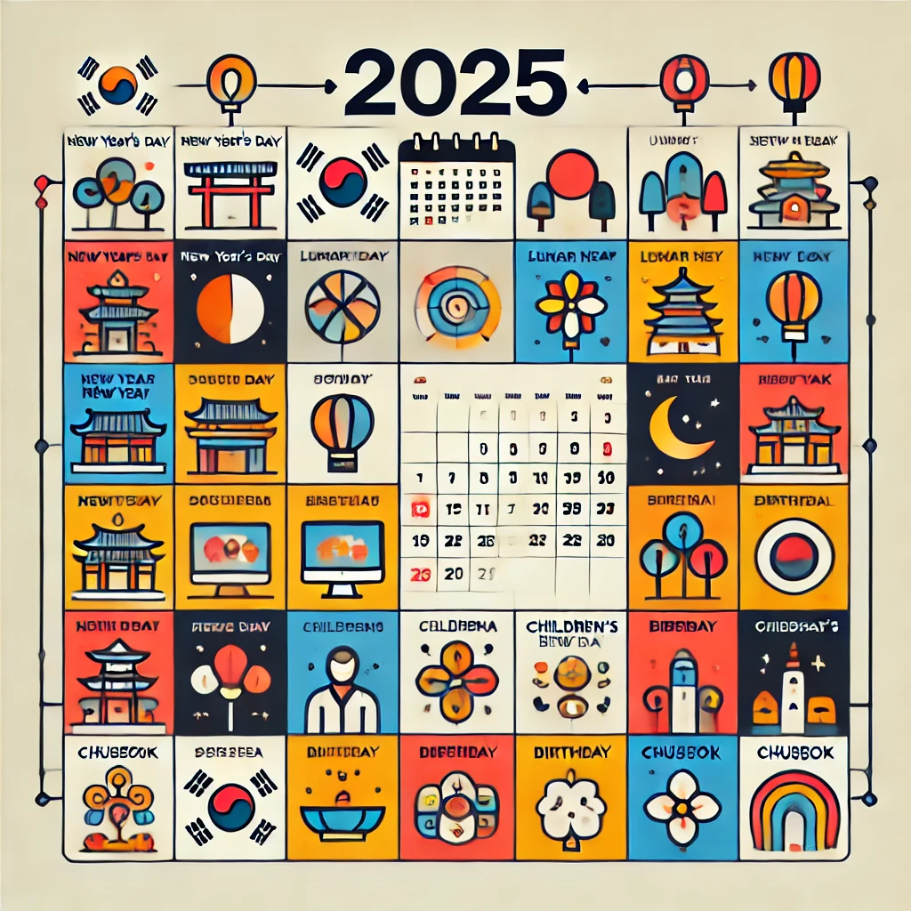 2025년 법정 공휴일 대체 휴일 황금 휴가 3분 정리