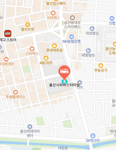 울산시외버스터미널 위치 지도