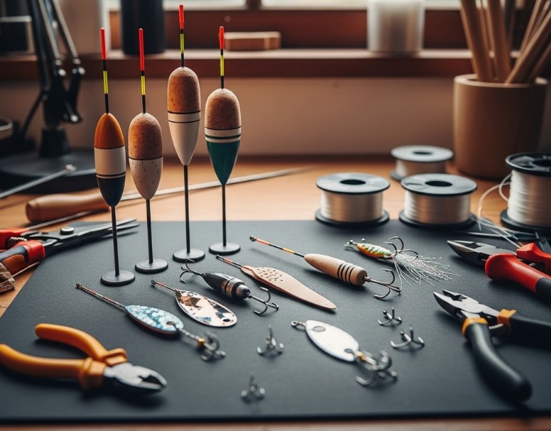 대체 채비 제작중인 사진